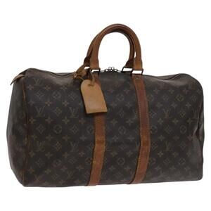 LOUIS VUITTON Monogram Keepall 45 Boston Bag M41428
